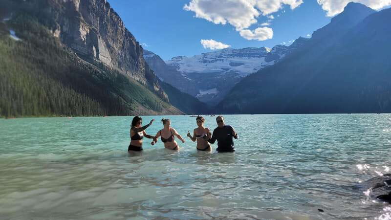 Airport Pickup & Private Tour from Calgary to The Rockies! - Two Jack Lake is the scenic highlight