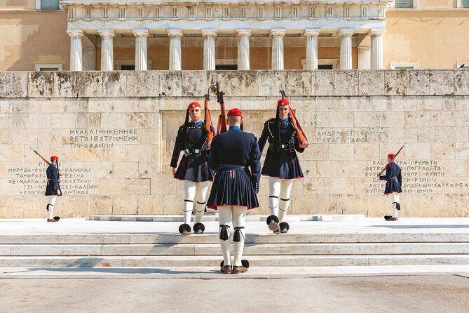 "Athens in a Glimpse with Cruise Port Pickup & Drop-Off" - Syntagma Square and the Evzones