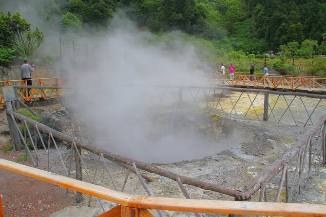 Azores: Shore Excursion Furnas - Crater volcano and hot springs - Seeing volcanic cooking at the Furnas stew area