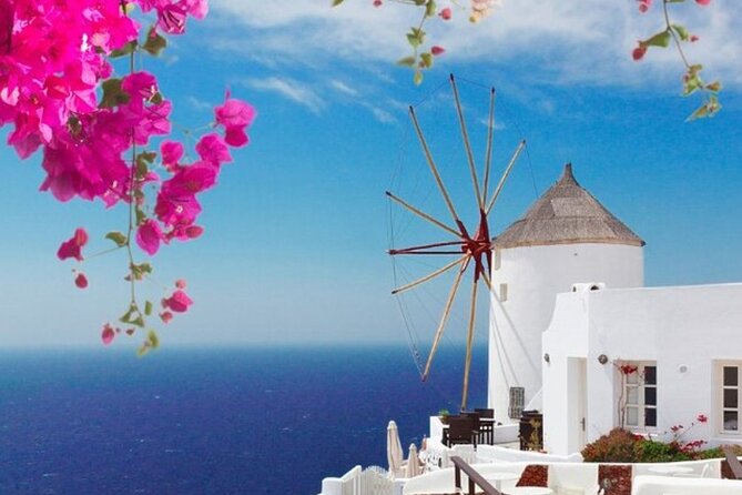 Bypass Sky Tram: Santorini Tour for Cruise Passengers - Perivolos Beach adds black sand and swimming time