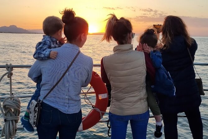 Catamaran ride at sunset from the Port of Denia - The sunset and cava moment