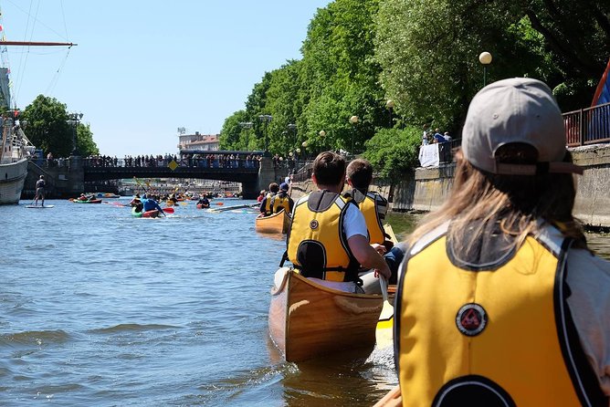 Cedar canoe tour in Klaipeda - ideal for Cruise Ship travelers. - Jono Kalnelis and the remains of Klaipeda’s moat