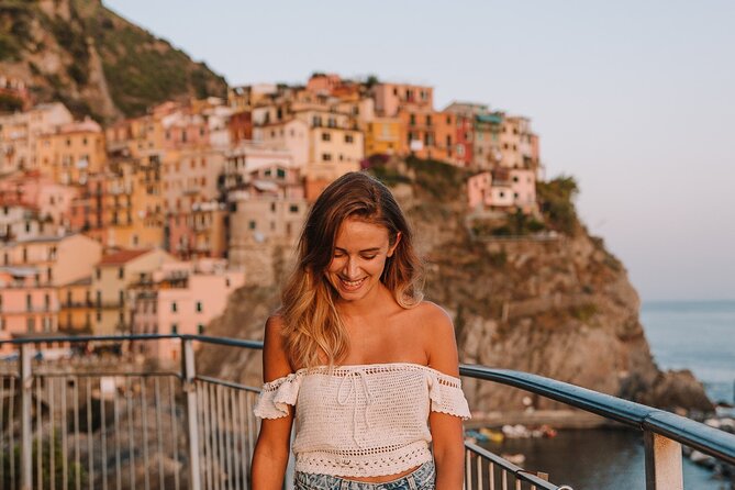 Cinque Terre Private Tour from Genoa cruise port or hotel - Corniglia, high above the water