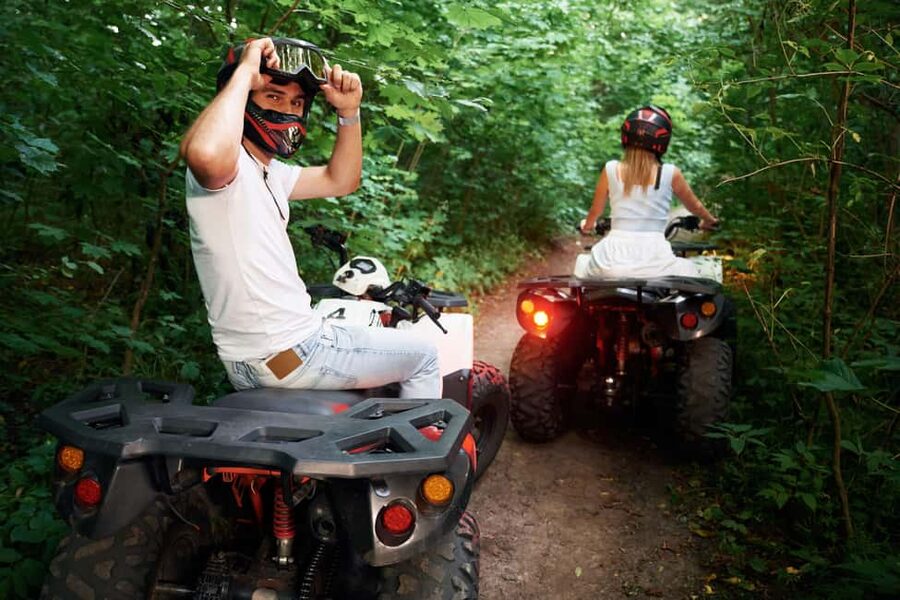 Cozumel Shore Excursion: ATV Jade Cavern & Tequila Tasting - ATV trails through Cozumel’s wooded interior