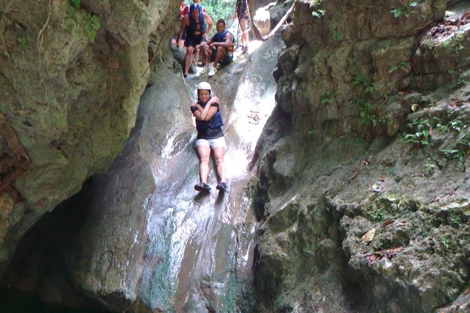 Damajagua Waterfalls for Cruise Ship Passengers - Sliding, swimming, and jumping through the falls
