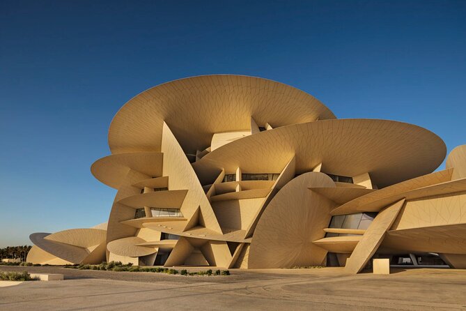 Doha City Souq Waqif Katara Pearl Qatar and Old Doha Port Tour - The National Museum of Qatar: the tour’s big visual finish