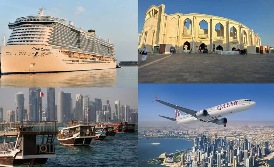 Doha City Tour & Dhow Boat AIDA/MSC/COSTA/CRUISE Passenger - A four-hour introduction to two Do has