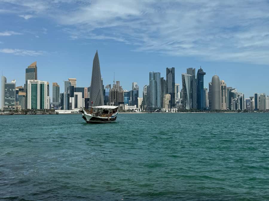 Doha: City Tour from Hamad Int'l Airport or Doha Cruise Port - Starting at the Corniche, where Doha frames itself