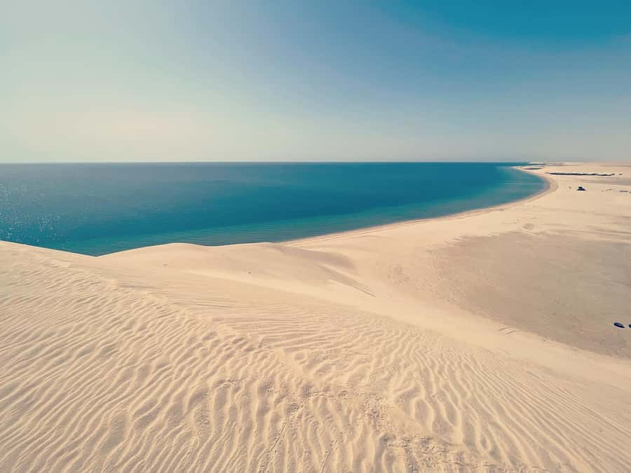 Doha: Half Day Desert Safari From Airport/Hotel/Cruise Port - Sandboarding on warm golden slopes