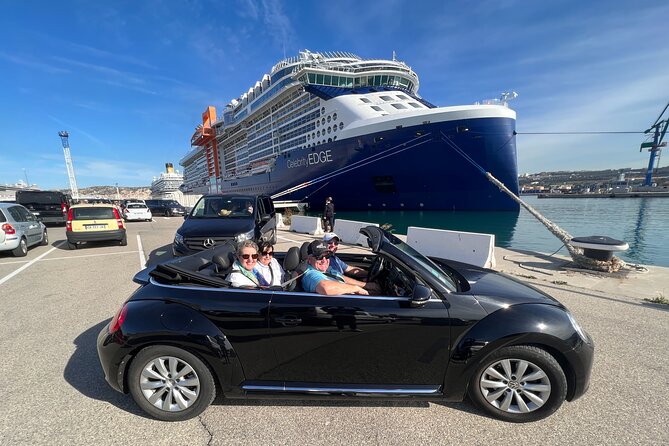 Drive by cabriolet from Marseille cruise port to cassis - Cap Canaille and the Route des Crêtes