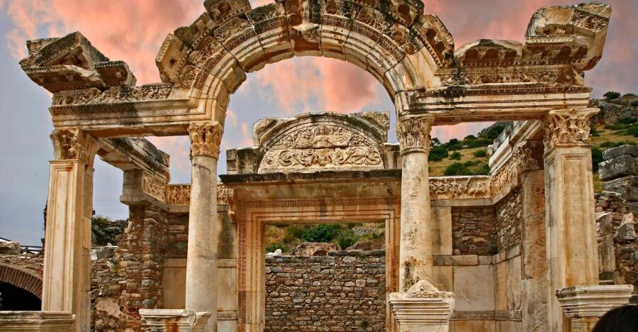 Ephesus Ancient City Highlight Tour For Cruisers - Entering Ephesus through the Celsus Library