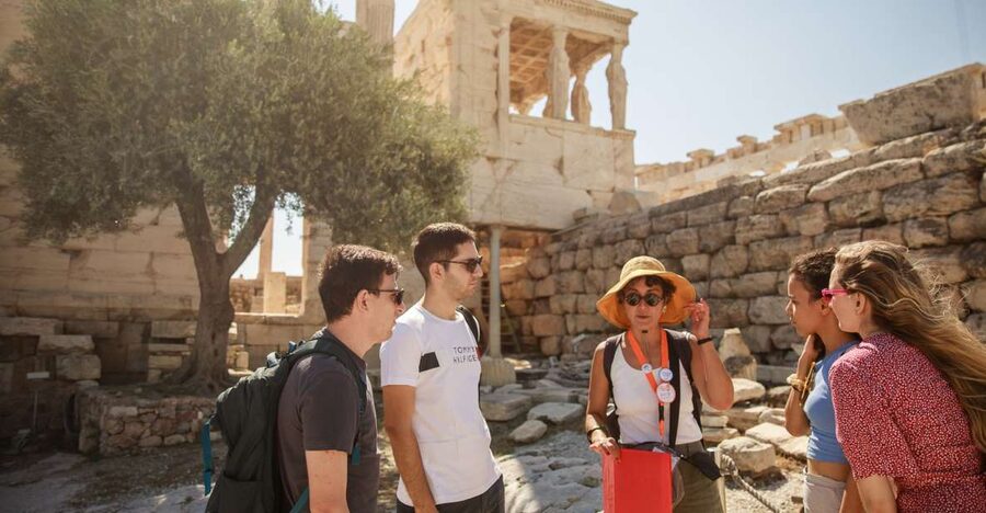 From Cruise Port: Athens City, Acropolis & Acropolis Museum - Entering the Acropolis and reaching the Parthenon