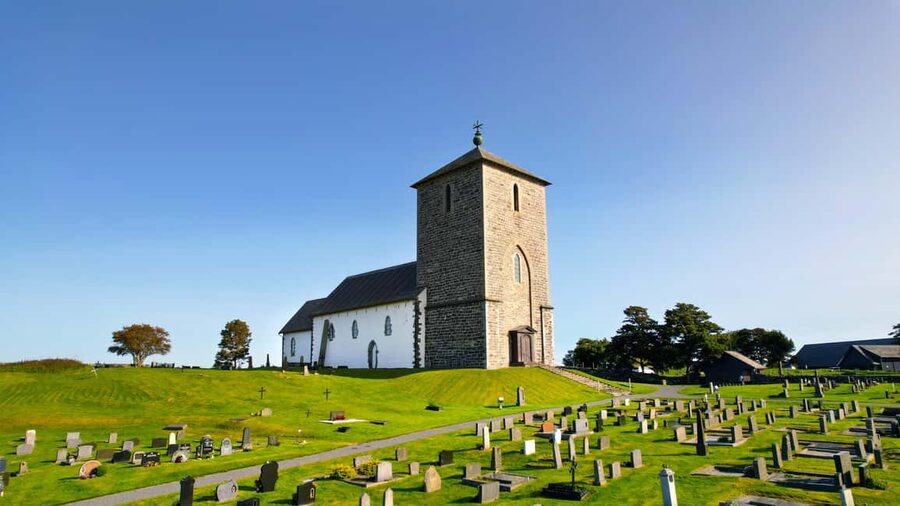 From Haugesund: Karmøy and Norwegian Culture Shore Excursion - Åkrasanden brings a beach day to Norway
