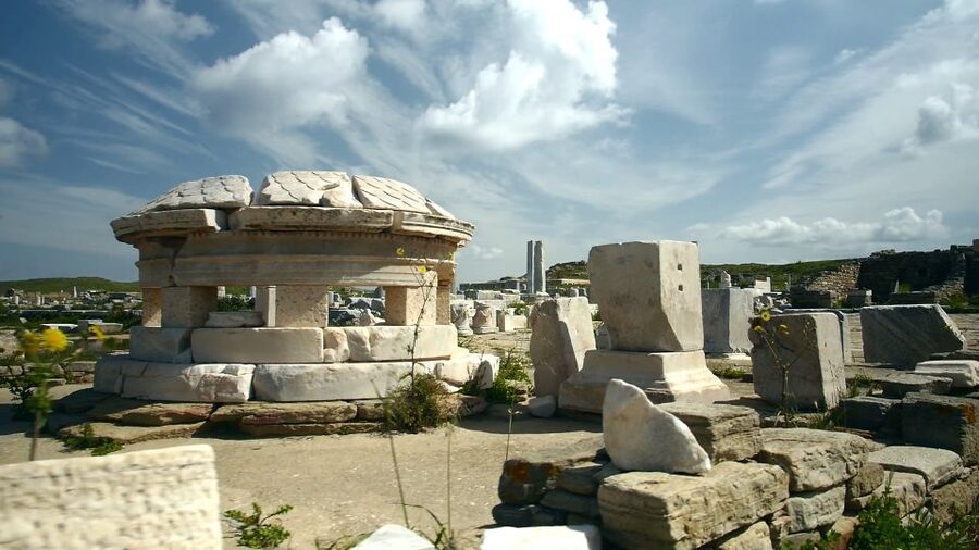 From Mykonos Cruise Port: Afternoon Delos Guided Tour - The market, Stoa, and Temple of Apollo