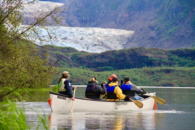 Juneau Shore Excursion: Mendenhall Glacier Canoe, Paddle and Hike - Reaching the Rocky Ground Near the Ice