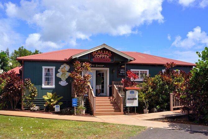 Kauai Full Day Tour with Cruise ships or Kauai Airport Pickup - Kauai Coffee Company and a practical souvenir stop