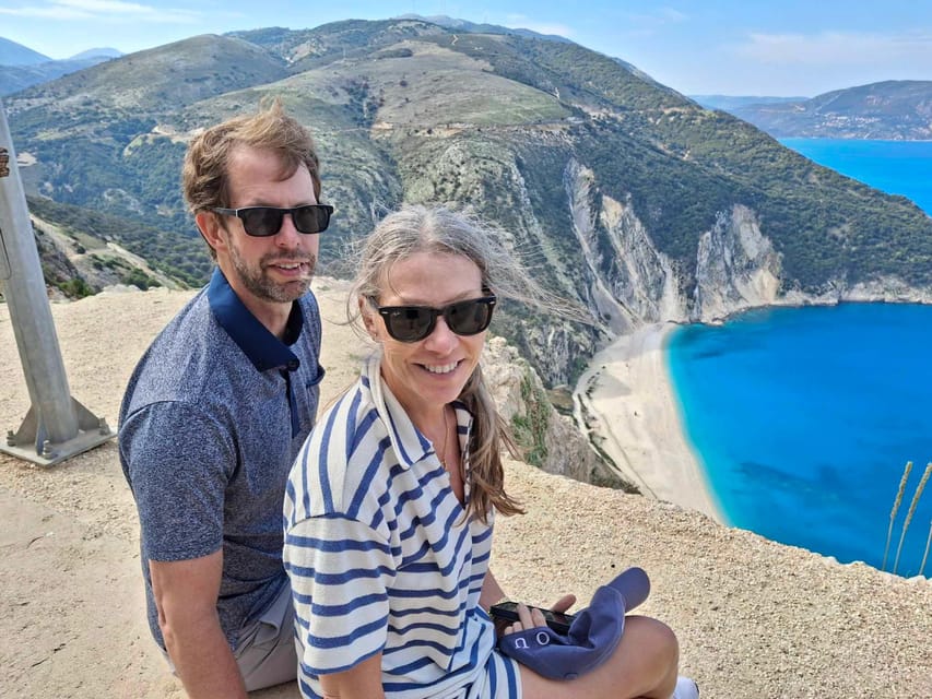 Kefalonia:Private Half-Day Sightseeing Tour& Shore Excursion - Myrtos Beach from above