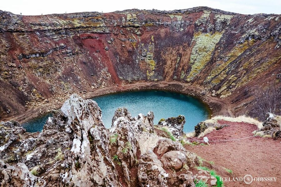 Keflavik: Golden Circle Private Tour with Airport Pickup - Kerid crater offers a compact volcanic stop