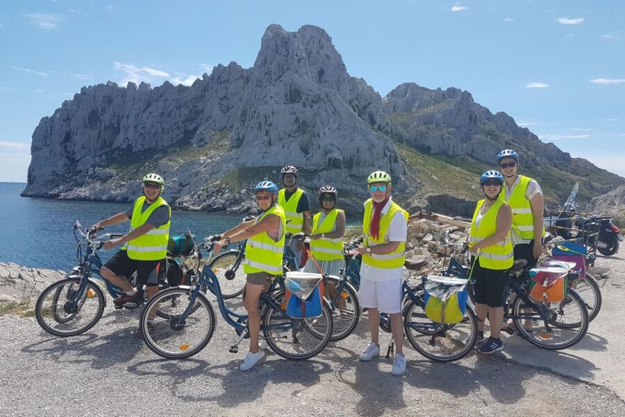 Marseille: Calanques Shore Excursion Electric Bike Day Tour - Maronaise Beach, swimming, and lunch