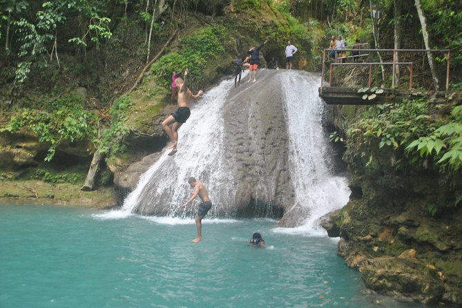 Montego Bay Shore Excursion: Blue Hole & Secret Falls Tour plus Shopping - The short forest walk to Secret Falls