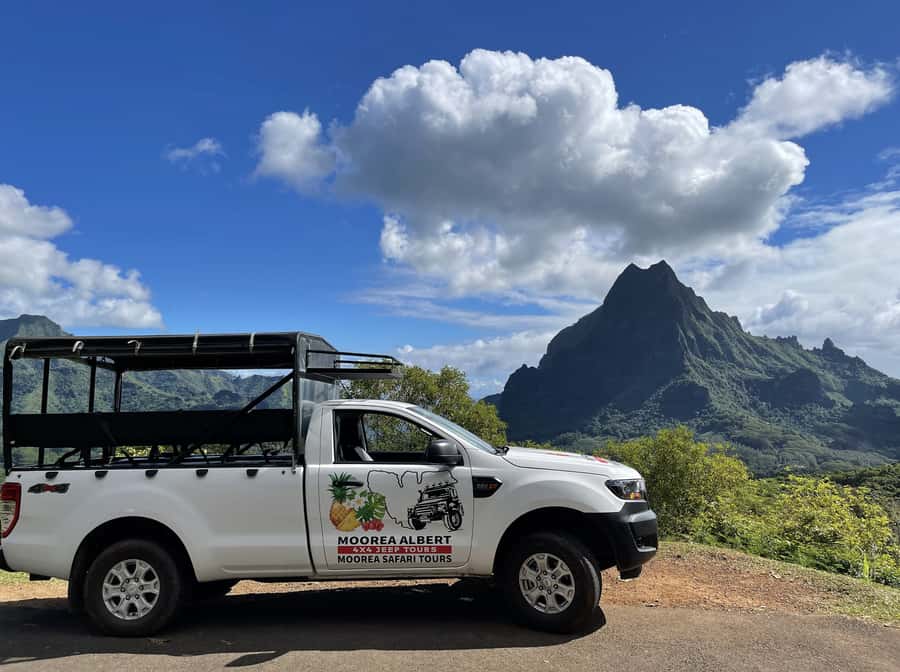 Moorea Cruise Ships: 4x4, Belvedere,Magic Mountain pineaple - What the guides add to the day