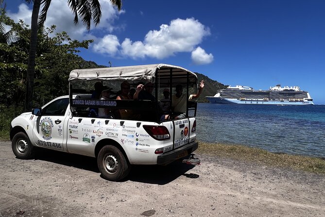 Moorea Cruise Ships: 4x4, Belvedere, Pineapple, & Magic Mountain - Belvedere Lookout gives you Moorea’s big picture
