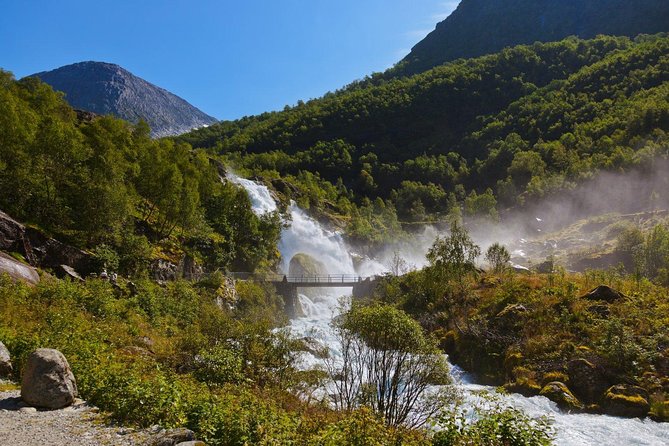 Olden Shore Excursion: the Amazing Briksdal Glacier - Waterfalls, spray, and the uphill work
