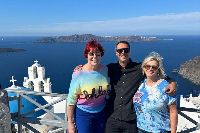 One Day in Santorini from Cruise Ship: Ultimate Island Tour - Pyrgos and the view toward Mount Prophet Elias