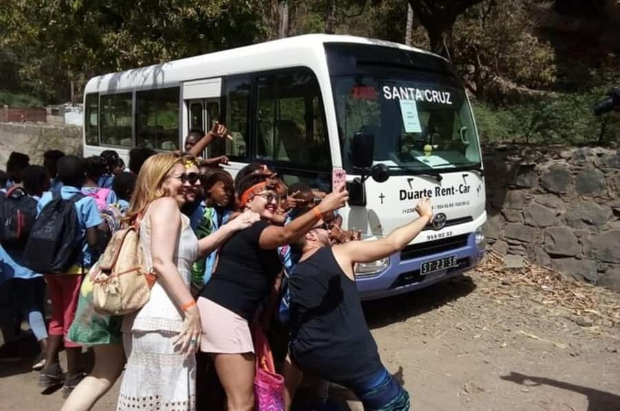 Praia: Day trip by minibus for cruise passengers - The guide, vehicle, and pace