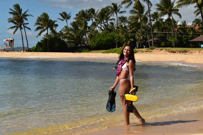 Princeville - Snorkeling Shore Excursion - Using the scooter without wasting your energy