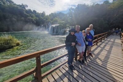 Private Krka Waterfalls with Wine and Prosciutto Shore Excursion