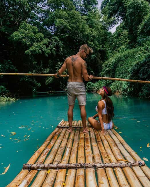 Private Martha Brae rafting tour from Falmouth cruise port - A private raft and a slow Jamaican river ride
