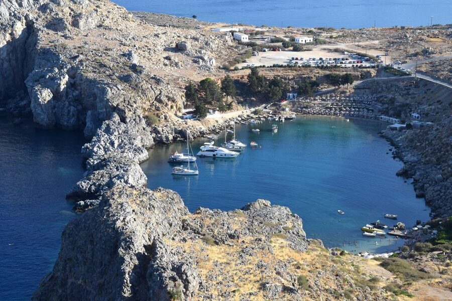 Rhodes: Shore Excursion, Valley of the Butterflies & Lindos - The small monastery of Kalopetra