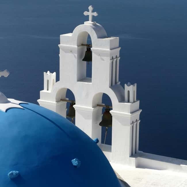 Santorini: Private Shore Excursion for Cruise Passengers - The Three Bells of Fira and the famous blue dome