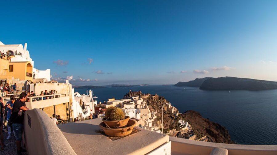 Santorini: Shore Excursion to Oia for Cruise Ship Passengers - The Three Blue Domes and photo time