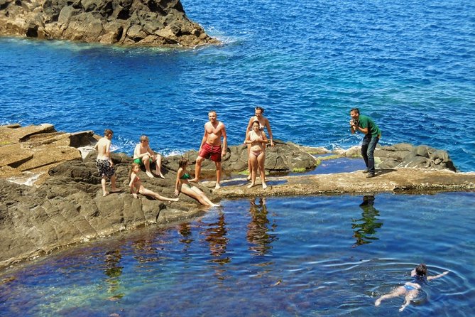 Shore Excursion Porto Moniz - Enchanted Terraces 4x4 tour - Ribeira da Janela turns the road toward the sea