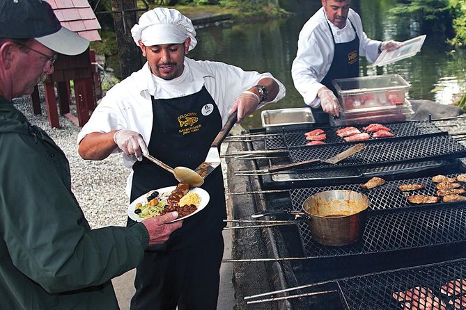 Skagway Shore Excursion: Liarsville Gold Rush Camp, Gold Panning and Salmon Bake Combo - Costumed characters and Gold Rush storytelling