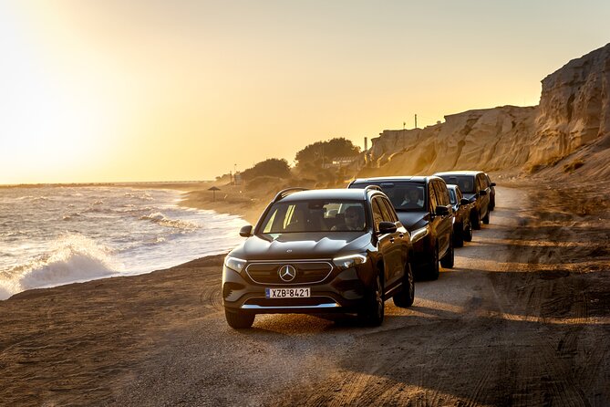 Skip Gondola Private Tour : Cruise Port pick up included - Perivolos Beach and the black-sand finish