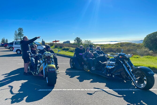 TAURANGA SHORE EXCURSION: Epic 25 min V8 Trike tour of Mt Maunganui & Tauranga - What the private format is really worth