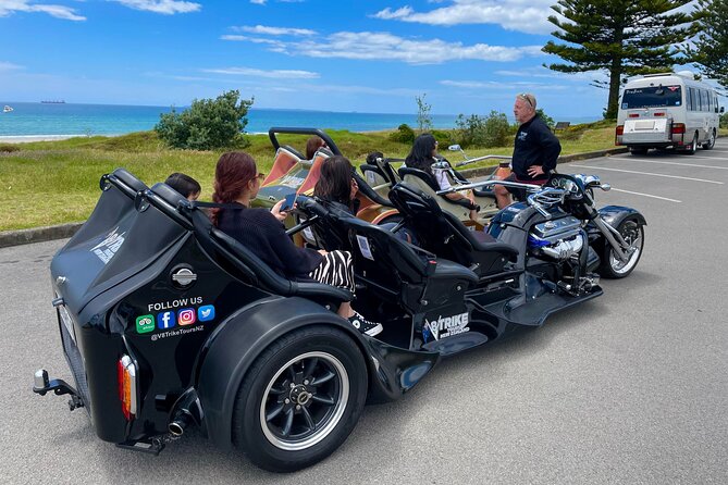 TAURANGA SHORE EXCURSION: Epic 25 min V8 Trike tour of Mt Maunganui & Tauranga - The first look at Mount Maunganui Main Beach