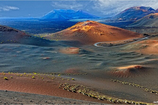 Tour to Timanfaya, La Geria and Laguna Verde for cruise passengers - The Fire Mountains are best seen from the park bus